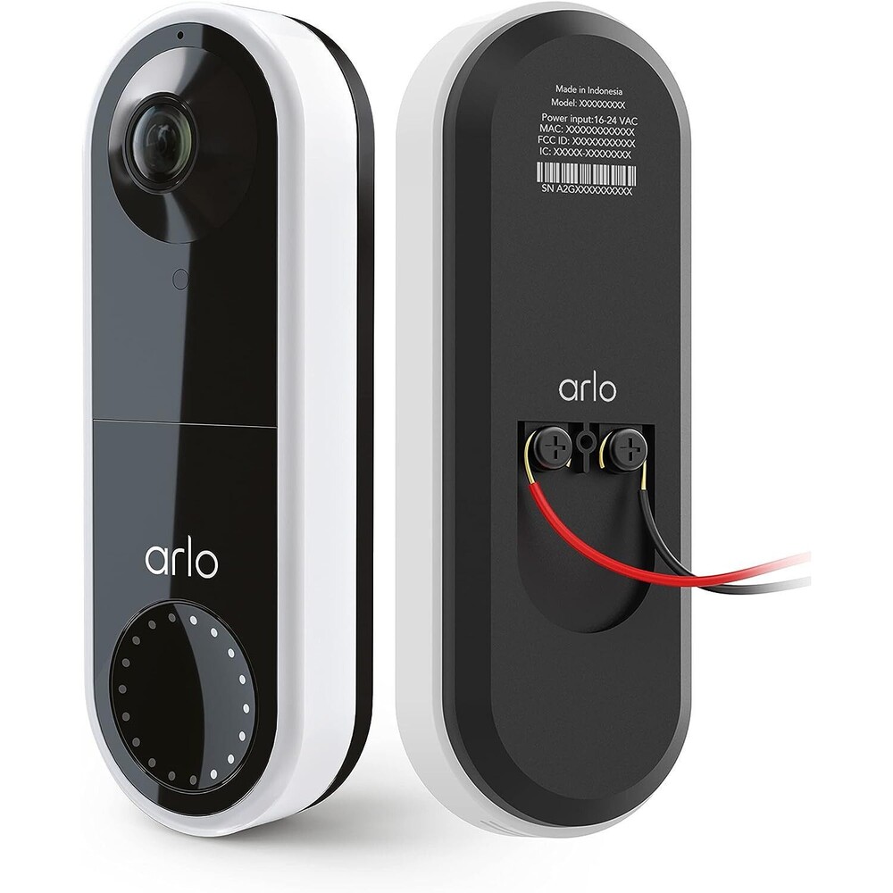 Arlo Essential AVD1001 Wired Video Doorbell HD 180°‎ View Night Vision